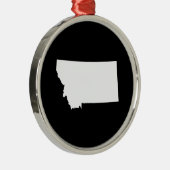 Montana in Weiß und Schwarz Ornament Aus Metall (Rechts)