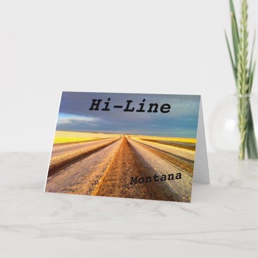 Montana-Karte Karte (Vorderseite)