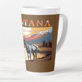 Montana Kontur Wilde Pferde Milchtasse (Rechte Ecke)