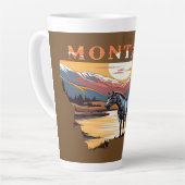 Montana Kontur Wilde Pferde Milchtasse (Linke Ecke)