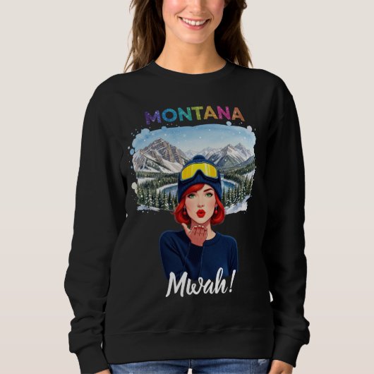 Montana Kuss Sweatshirt (Vorderseite)