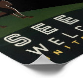 Montana Landschaft Kunst, Dichtung und Musik Vinta Poster (Ecke)