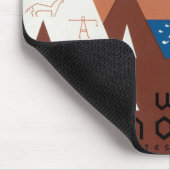 Montana Landschaft Kunst Vintage Fotos Alte Ästhet Mousepad (Ecke)