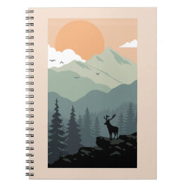 Montana Landschaft Kunst Vintage Fotos Alte Ästhet Notizblock