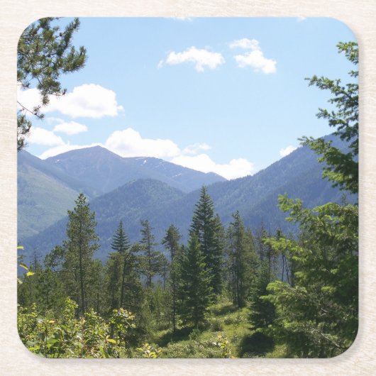 Montana Landschaft Landschaftliche Aussicht Rechteckiger Pappuntersetzer (Vorderseite)