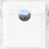 Montana Landschaft Runder Aufkleber (Tasche)