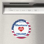 Montana LIEBEN TRUMP Patriotischer Kühlschrank Magnet (In Situ (Geschirrspüler))