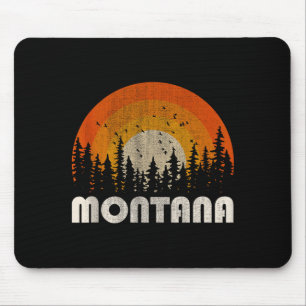 Montana - lustige Natur Vintage-Wandern 60er 70er  Mousepad