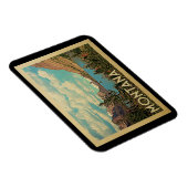 Montana Magnet Glacier Park Vintag (Rechte Seite)