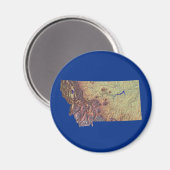 Montana Map Magnet (Vorderseite/Rückseite)