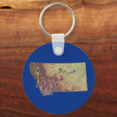 Montana Map Schlüsselanhänger (Vorderseite)