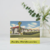 Montana, Mile-Hi Motel, Butte Postkarte (Stehend Vorderseite)