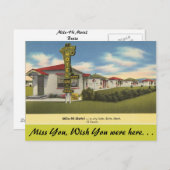 Montana, Mile-Hi Motel, Butte Postkarte (Vorne/Hinten)