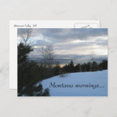 Montana Mornings 1 Postkarte (Vorne/Hinten)
