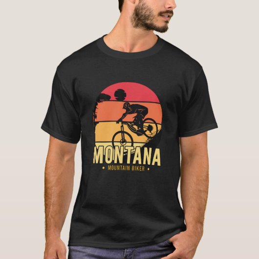 Montana-Mountainbiker T-Shirt (Vorderseite)
