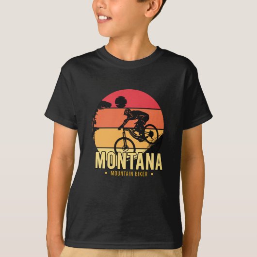 Montana-Mountainbiker T-Shirt (Vorderseite)
