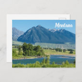 Montana Mountains River Travel Souvenir Postkarte (Vorne/Hinten)