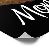 Montana Nächte mit Milchstrasse Gebirge & Blume Poster (Ecke)