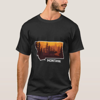 Montana Natur Elchhirschjagd Jagd Montana Mt Ho T-Shirt