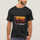 Montana Nature Elk Deer Hunting Hunt Montana Mt Ho T-Shirt (Vorderseite)