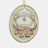 Montana Nurse Keramik Ornament (Rechts)