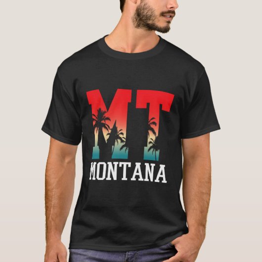Montana Palm Tree Mt T-Shirt (Vorderseite)