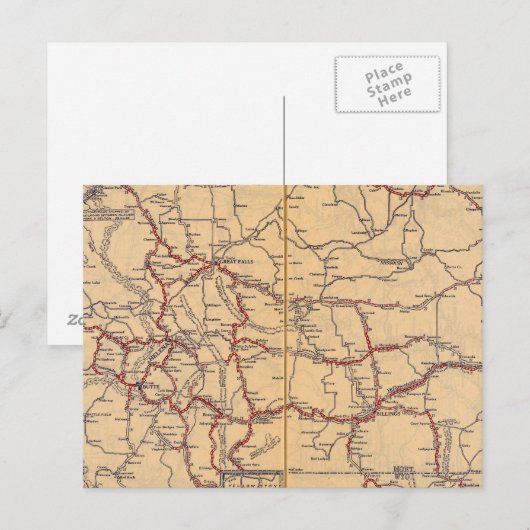 Montana Postkarte (Vorne/Hinten)