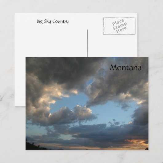 MONTANA POSTKARTE (Vorne/Hinten)