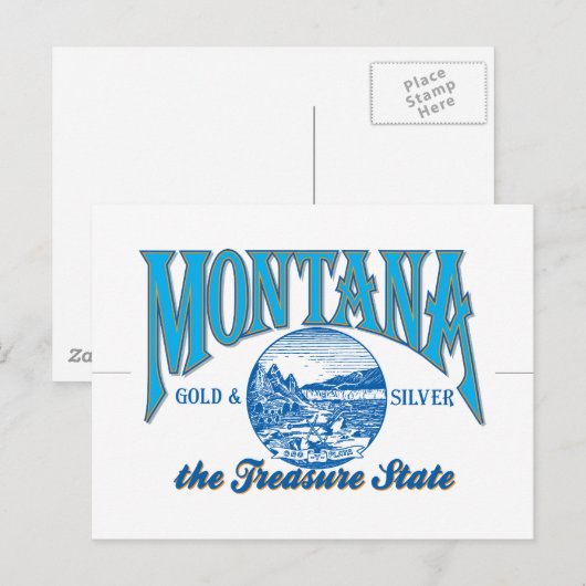 Montana Postkarte (Vorne/Hinten)