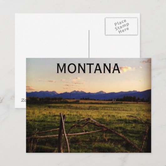 Montana Postkarte (Vorne/Hinten)