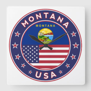 Montana Quadratische Wanduhr