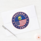 Montana Quadratischer Aufkleber (Umschlag)