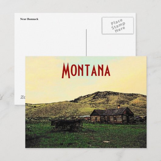 Montana Ranch Postkarte (Vorne/Hinten)