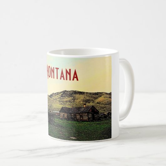 Montana-Ranch-Tasse Kaffeetasse (VorderseiteRechts)