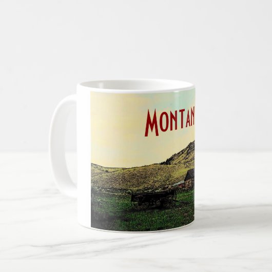 Montana-Ranch-Tasse Kaffeetasse (Vorderseite Links)