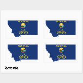 Montana Rechteckiger Aufkleber (Blatt)