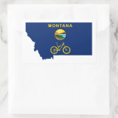 Montana Rechteckiger Aufkleber (Tasche)