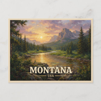 Montana Reise Postkarte