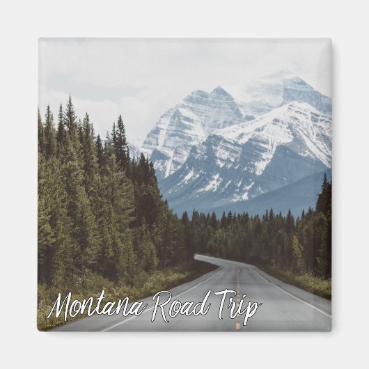 Montana Road Trip Landschaftlich Highway Berge Magnet (Vorne)