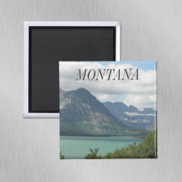Montana Rockies Landscape Foto Magnet