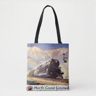 Montana Rockies Lokzug Eisenbahn Berg Tasche