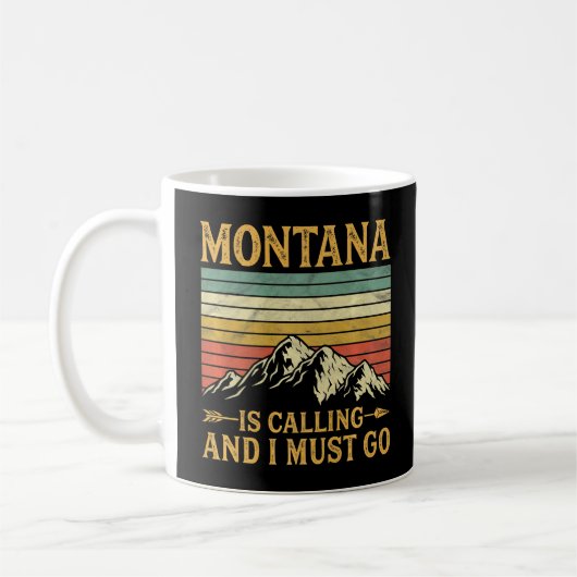 Montana ruft an und ich muss Premium gehen Kaffeetasse (Links)