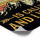 Montana ruft und ich muss gehen poster (Ecke)