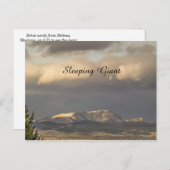 Montana Schlafender Riese im Sonnenlicht Postkarte (Vorne/Hinten)