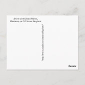 Montana Schlafender Riese im Sonnenlicht Postkarte (Rückseite)