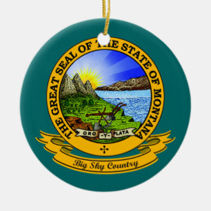 Montana-Siegel Keramik Ornament