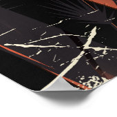 Montana Ski Vintage Reiseplakat Poster (Ecke)