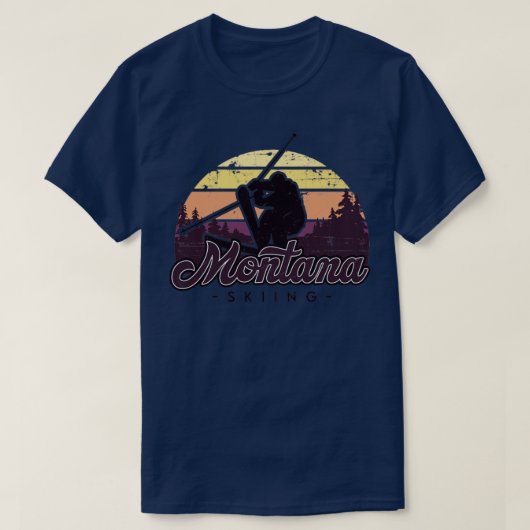 Montana Skifahrt1 T-Shirt (Design vorne)