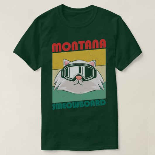 Montana Snowboarden Retro T-Shirt (Design vorne)