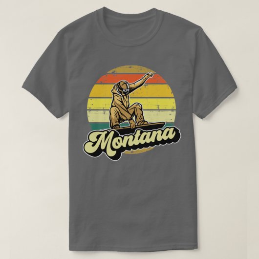Montana Snowboarder T-Shirt (Design vorne)